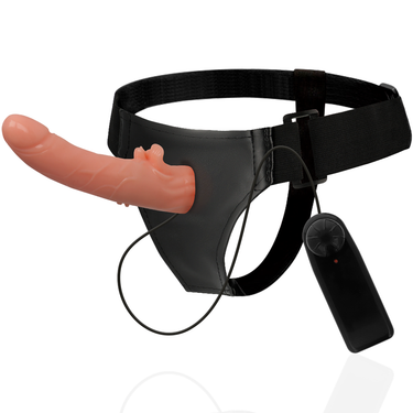 Imbracatura Vibrante Realistica con Stimolatore Clitorideo Per Lei